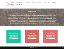 Tablet Screenshot of iskconleaders.com